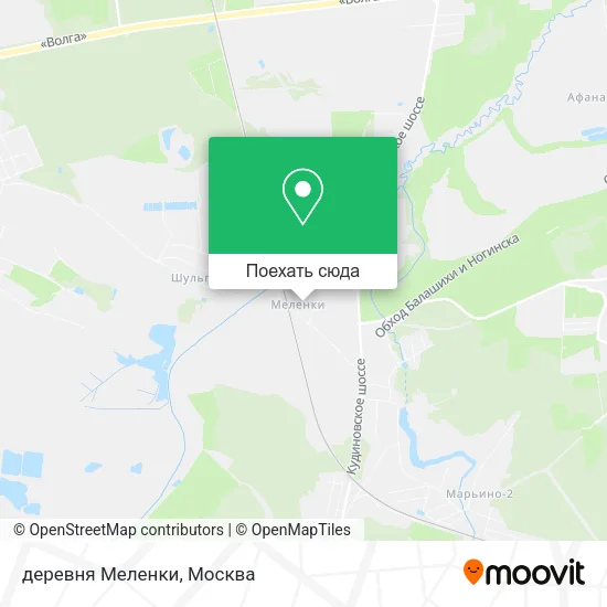 Карта деревня Меленки