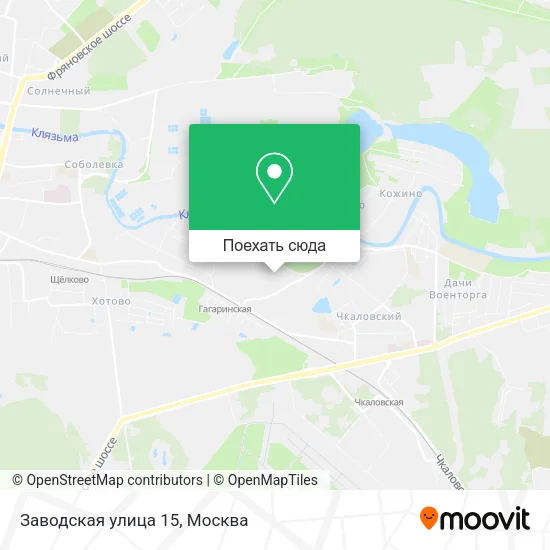 Карта Заводская улица 15