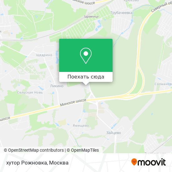 Карта хутор Рожновка