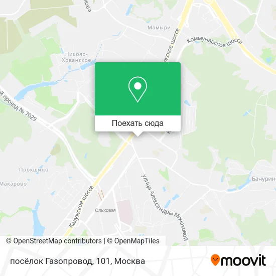 Карта посёлок Газопровод, 101