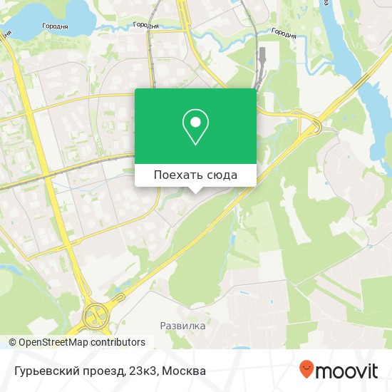 Карта Гурьевский проезд, 23к3