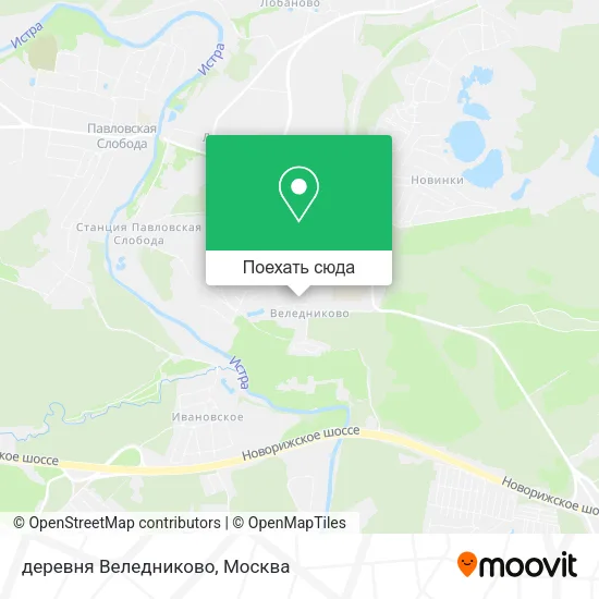 Карта деревня Веледниково
