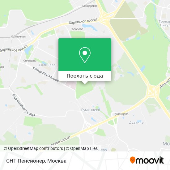 Карта СНТ Пенсионер