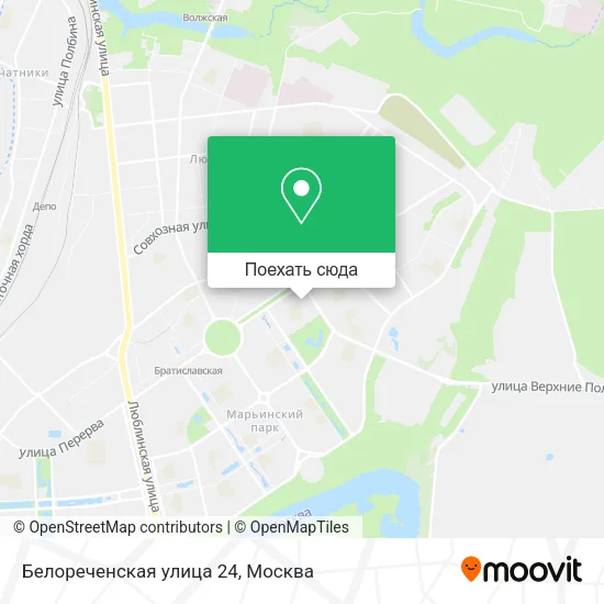 Карта Белореченская улица 24