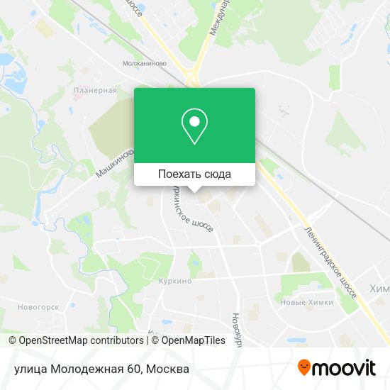 Карта улица Молодежная 60