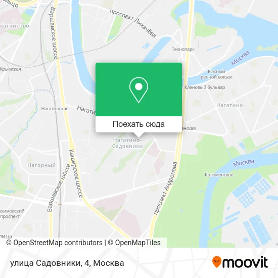 Карта улица Садовники, 4