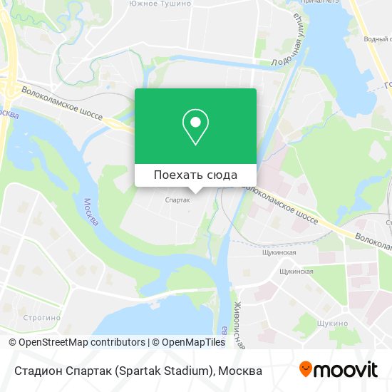 Карта Cтадион Спартак (Spartak Stadium)