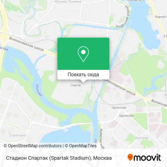 Карта Cтадион Спартак (Spartak Stadium)