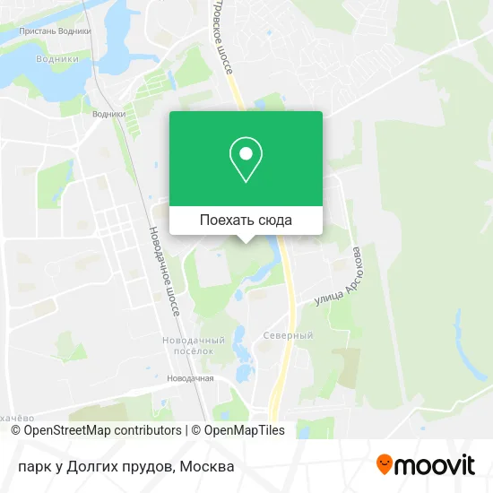 Карта парк у Долгих прудов