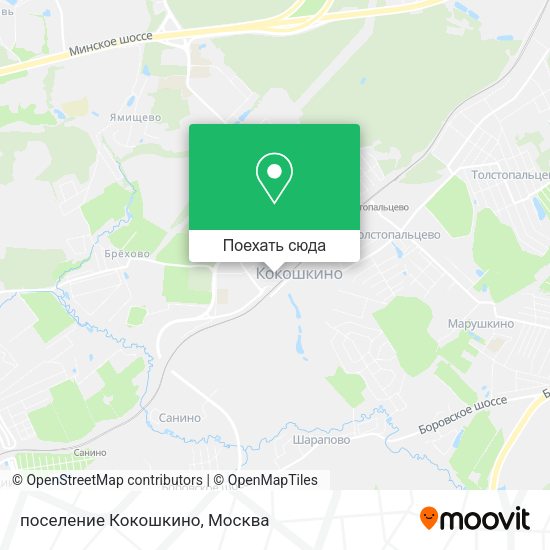 Карта поселение Кокошкино