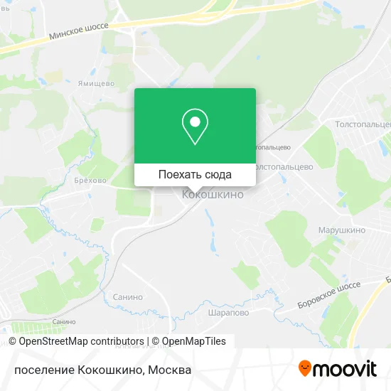 Карта поселение Кокошкино