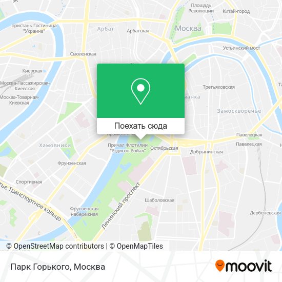 Карта Парк Горького