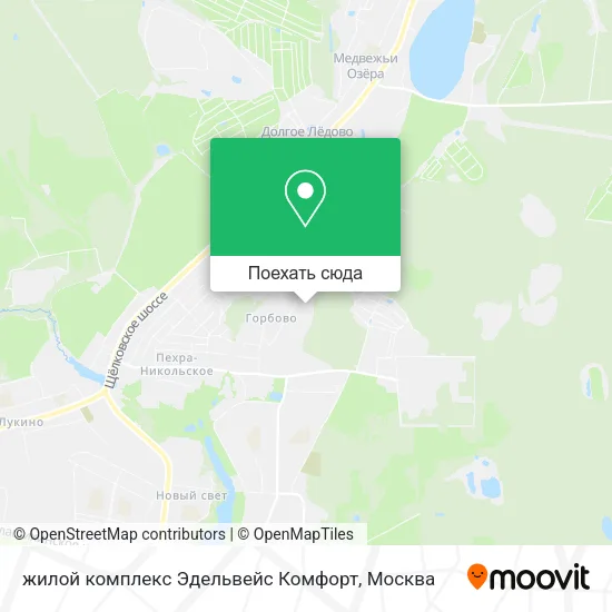 Карта жилой комплекс Эдельвейс Комфорт