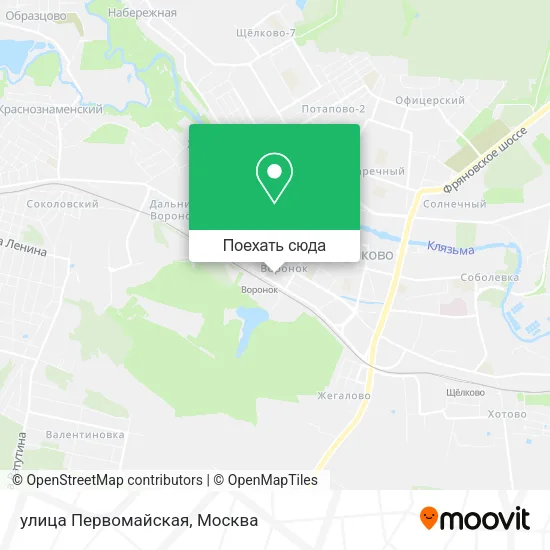 Карта улица Первомайская