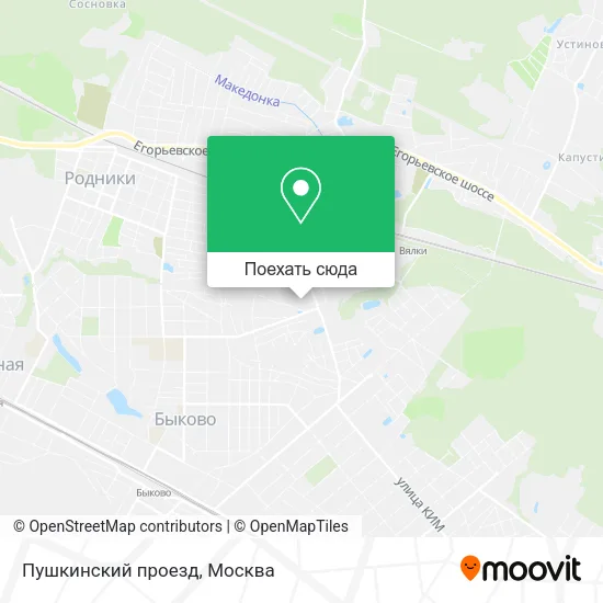 Карта Пушкинский проезд