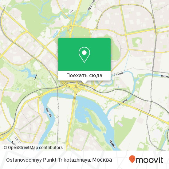 Карта Ostanovochnyy Punkt Trikotazhnaya
