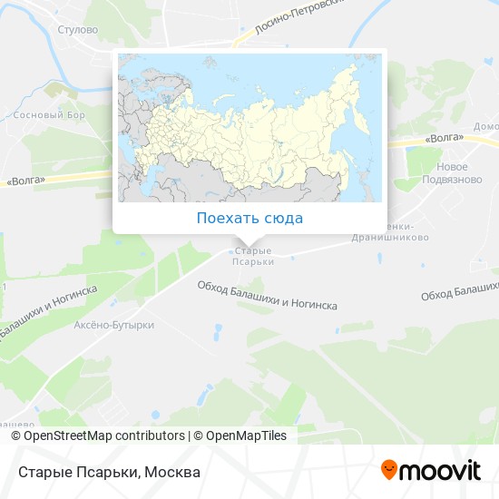 Карта Старые Псарьки