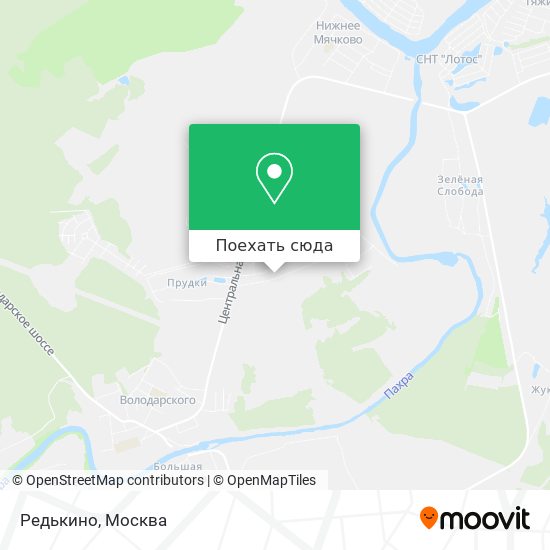 Карта Редькино