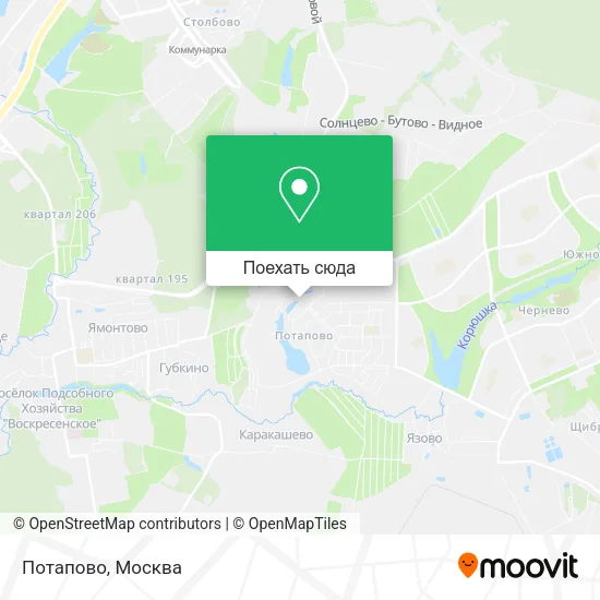 Карта Потапово