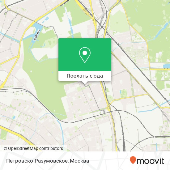 Карта Петровско-Разумовское