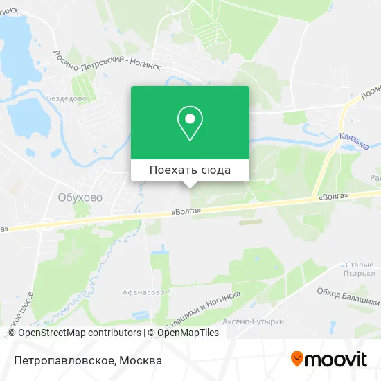 Карта Петропавловское
