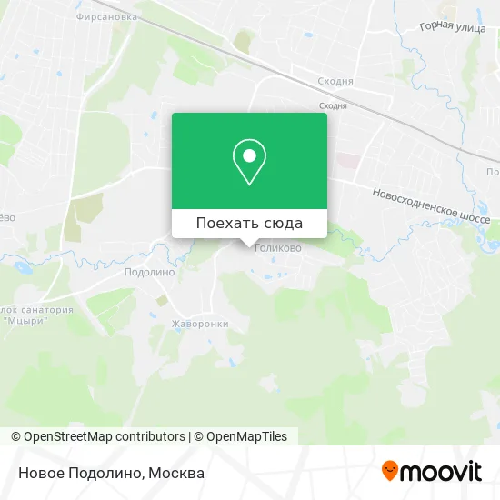 Карта Новое Подолино