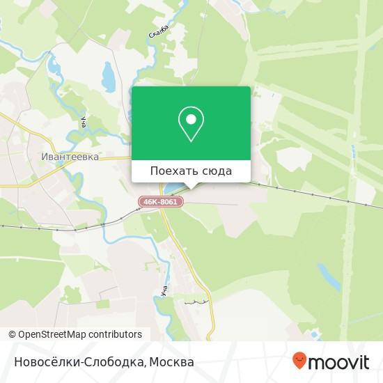 Карта Новосёлки-Слободка