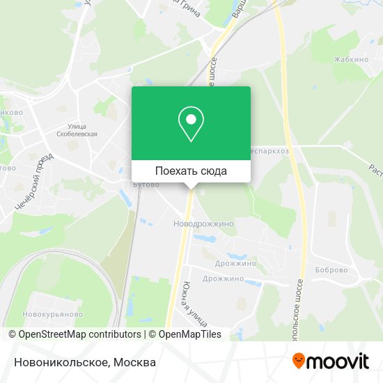 Карта Новоникольское