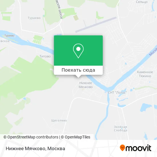 Карта Нижнее Мячково