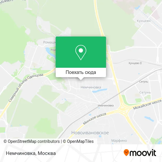 Карта Немчиновка