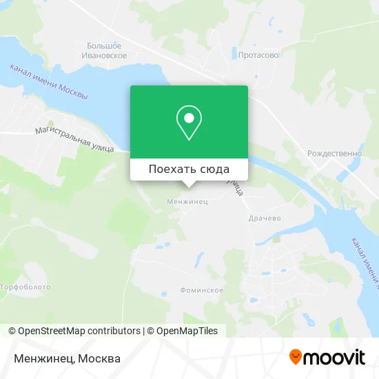 Карта Менжинец
