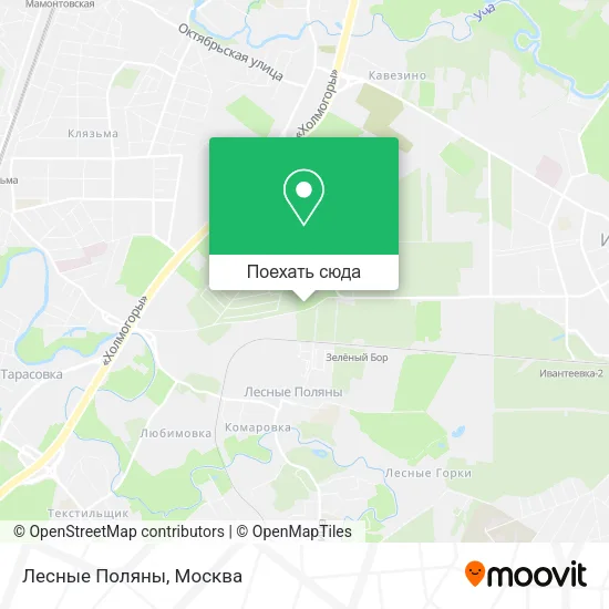 Карта Лесные Поляны
