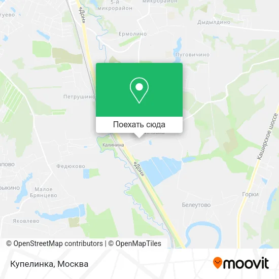 Карта Купелинка