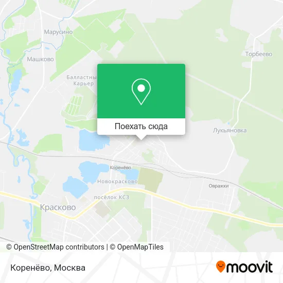 Карта Коренёво