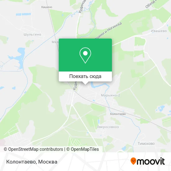 Карта Колонтаево