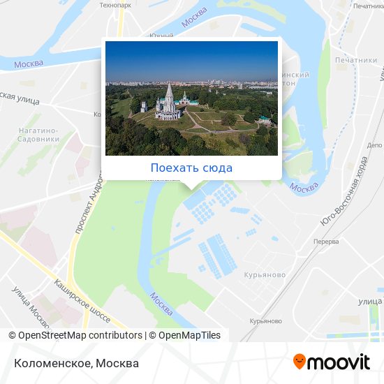 Карта Коломенское