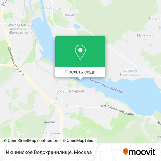 Карта Икшинское Водохранилище
