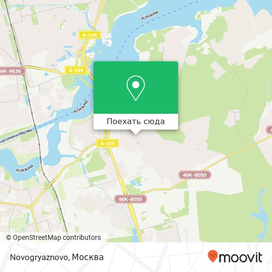Карта Novogryaznovo