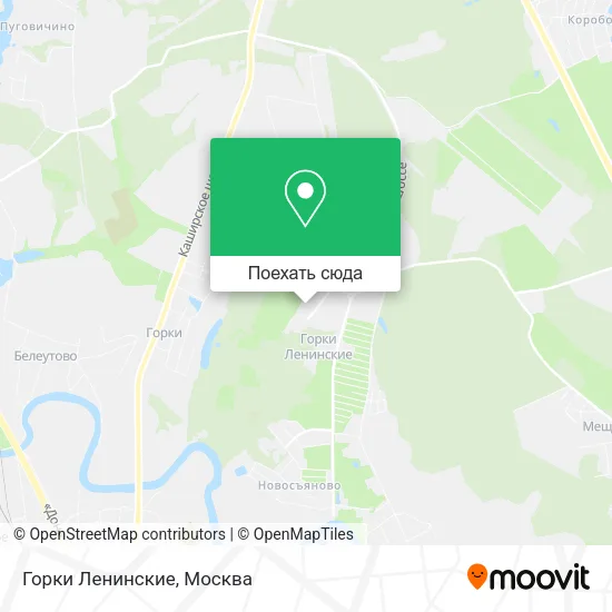Карта Горки Ленинские