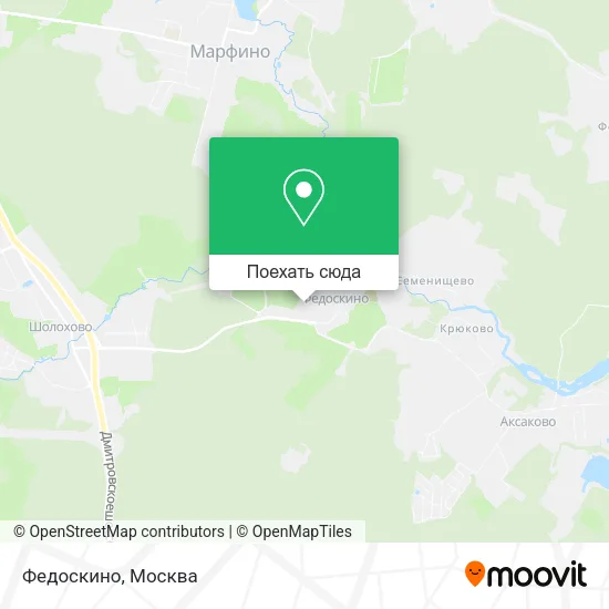 Карта Федоскино