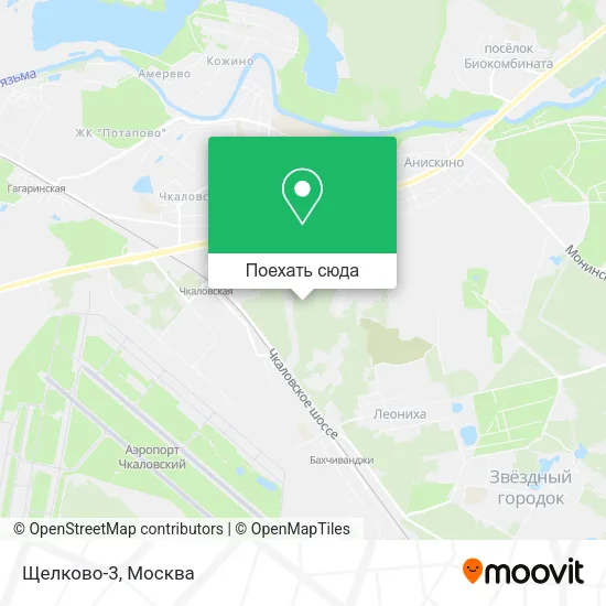 Карта Щелково-3