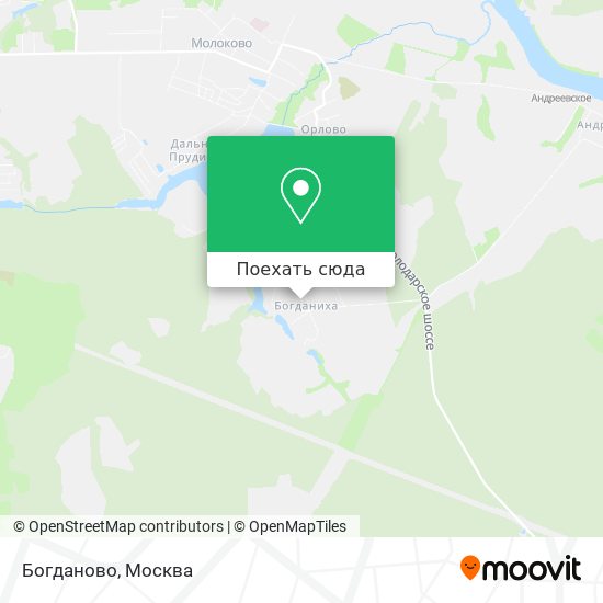 Карта Богданово
