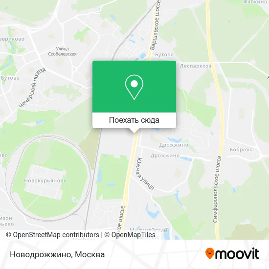 Карта Новодрожжино
