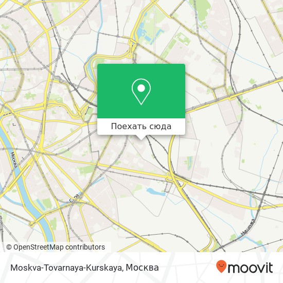 Карта Moskva-Tovarnaya-Kurskaya