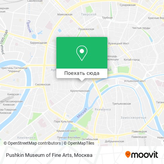 Карта Pushkin Museum of Fine Arts