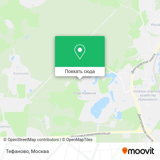 Карта Тефаново