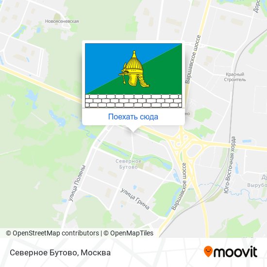 Северное бутово на карте москвы