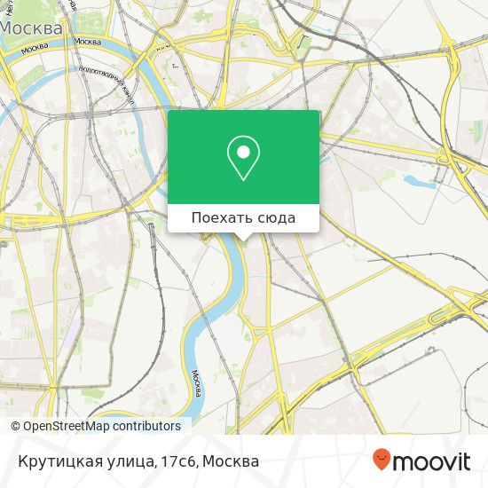 Карта Крутицкая улица, 17с6