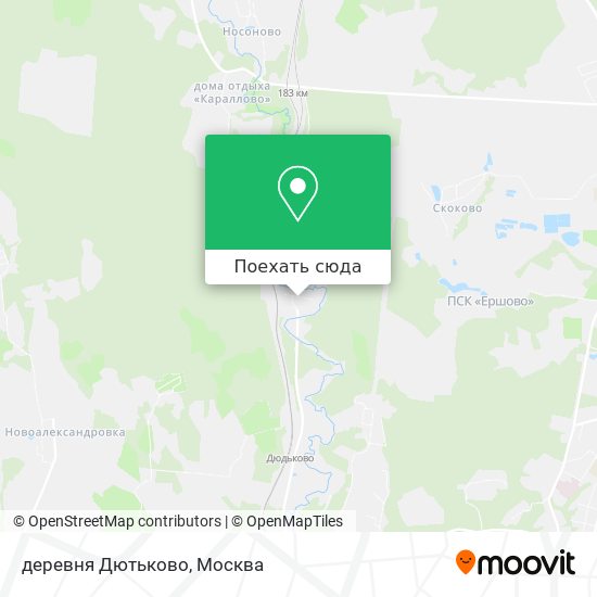 Карта деревня Дютьково