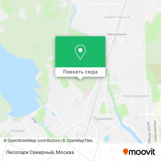 Карта Лесопарк Северный